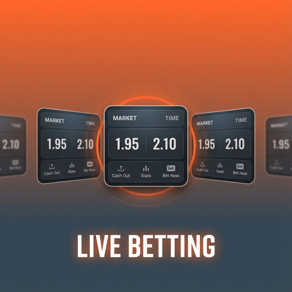 Live betting dashboard showing shifting odds and in-play stats for cricket, football, tennis, basketball, and eSports events
