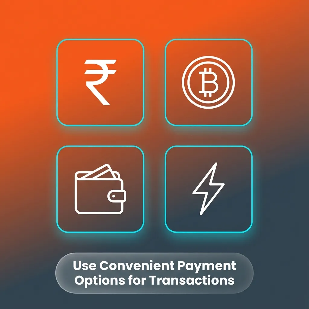 Illustration of secure Indian payment methods like UPI, cards, NetBanking, and e‑wallets for online deposits and withdrawals