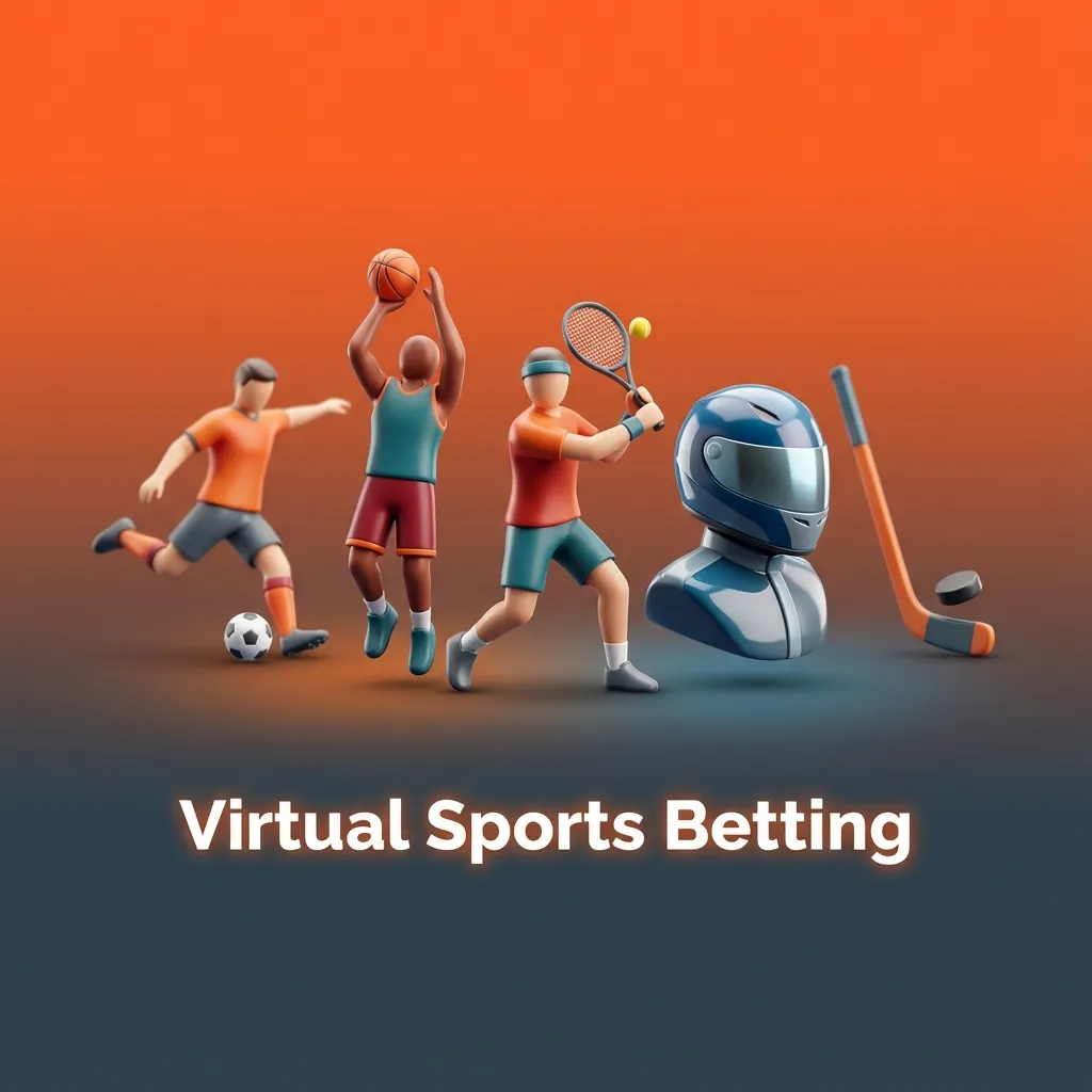 Illustration of virtual sports betting in India with icons for football, cricket, horse and greyhound racing on a digital screen